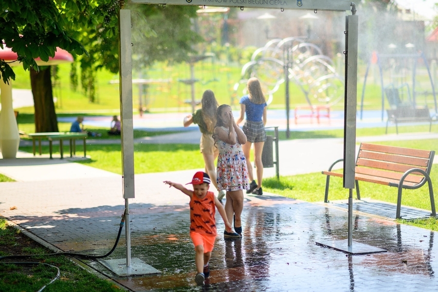 Kurtyna wodna w Parku Strzeleckim